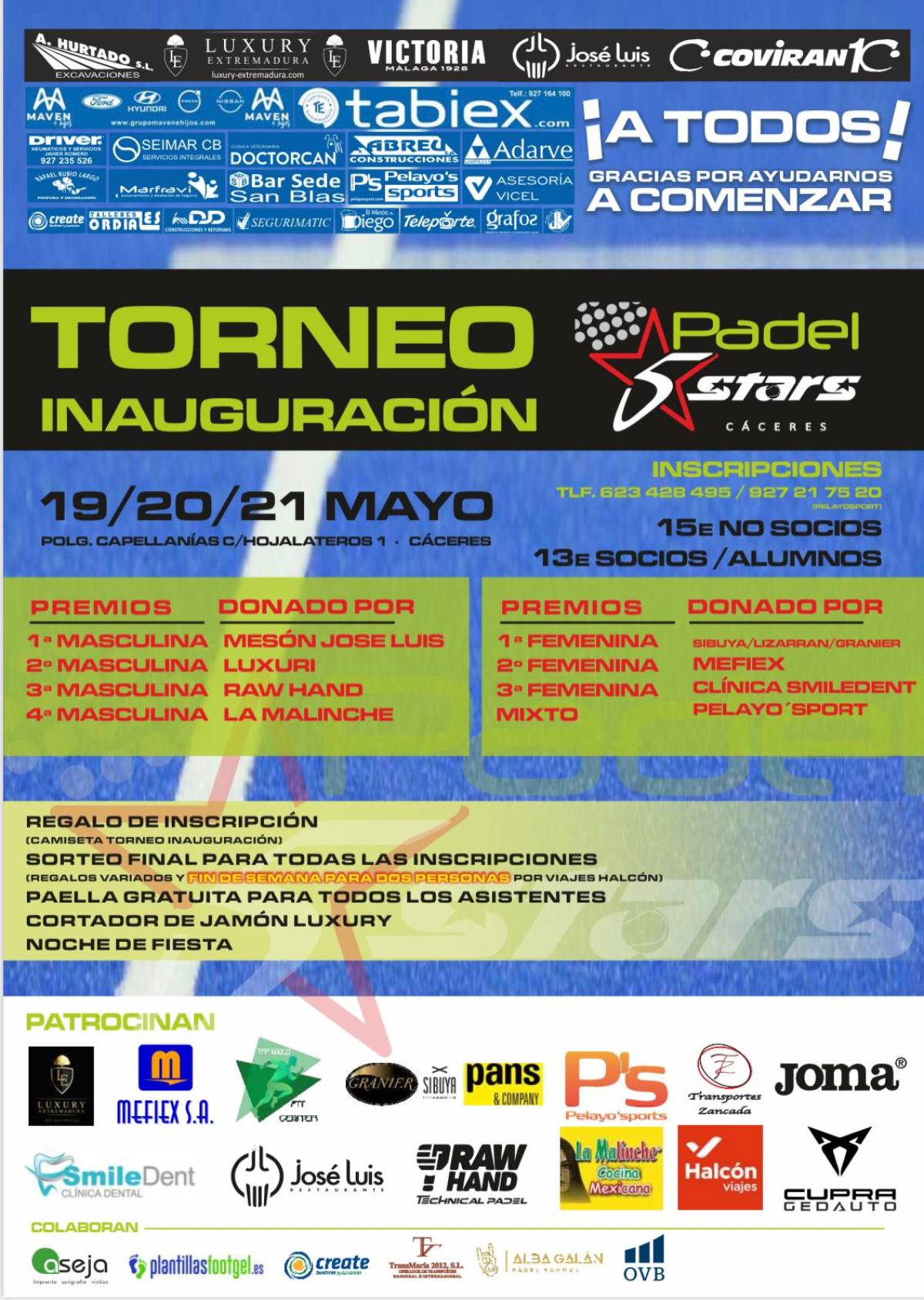 ¡Torneo Inauguración Padel5Stars!